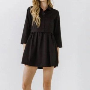 NWT English Factory Women's Mini Shirt Dress Size S